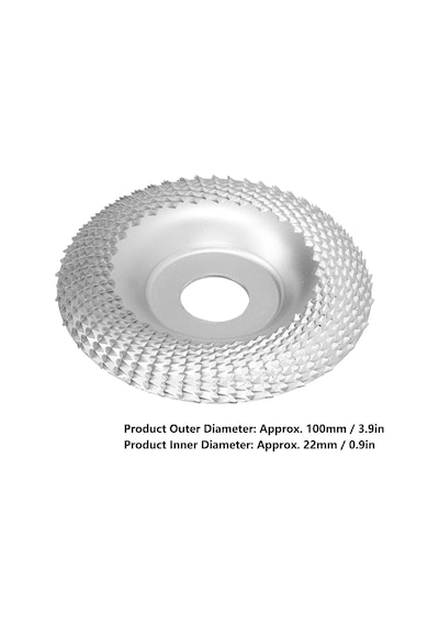 Oyma Aşındırıcı Disk Ahşap Şekillendirme Taşlama Karbon Çelik Tekerlek Açı Öğütücü Aksesuarları 100 Mm