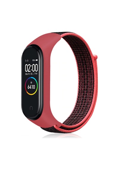 Xiaomi Mi Band 3 / 4 Krd-13 Hasır Örme Kordon Kayış