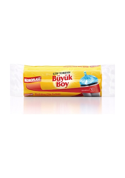 2 Adet Koroplast Çöp Torbası Güçlü Büyük Boy 10'lu