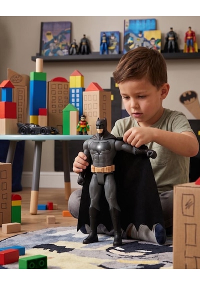 Batman Işıklı Ve Sesli Hareketli Eklemli 30 Cm - Figür İkonik Pelerinli Figür Oyuncak