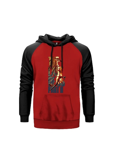 The Last Of Us 2 Butterfly Kırmızı Renk Reglan Kol Sweatshirt Kırmızı