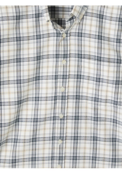 Lcwaıkıkı Classic Ekru Regular Fit Ekose Erkek Gömlek
