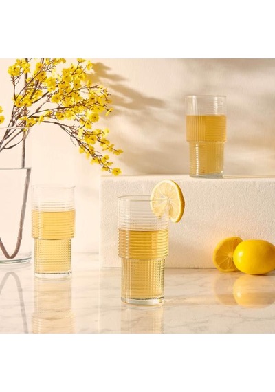 Lav Helen 3'lü Bardak Seti - 400 Ml Şeffaf