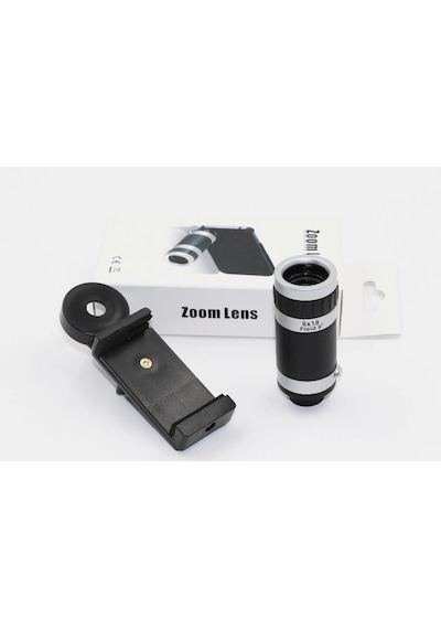 8x18 Zoom Teleskop Telefon Kamera Lensi Mini El Dürbünü Lisinya