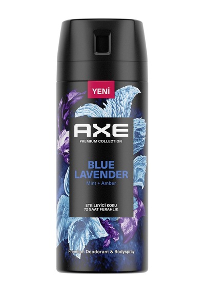 3 Adet Axe Blue Lavender Deodorant Body Sprey 150 Ml