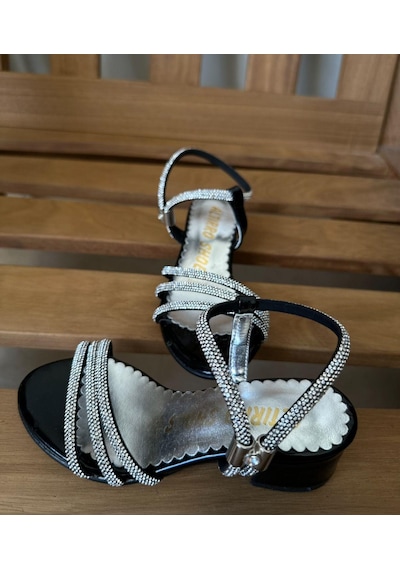 Ga&la Gala Taş İşlemeli Çocuk Topuklu Ayk. Siyah