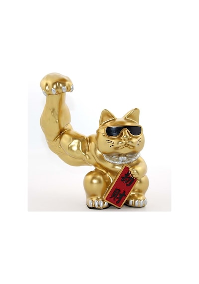 Polyester Şanslı Kedi Figürü Biblo