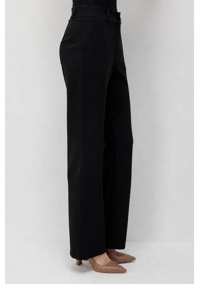 Mizalle Basic Double Klasik Siyah Pantolon