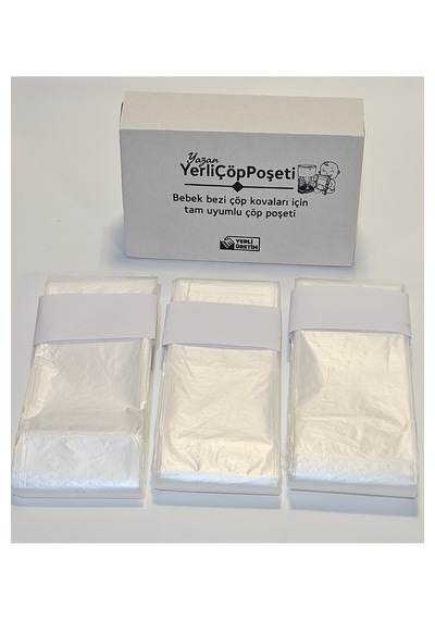 Tommee Tippee Twist Ve Sangenic İle Tam Uyumlu Yerli Malı Çöp Poşeti - 3 Lü Yedek Poşet - Kovasız