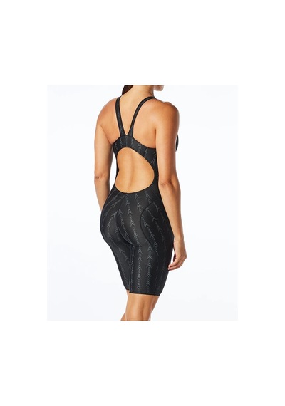 Tyr Aerofit Shortjohn U12 Uyumlu Kadın Yüzücü Mayo - Fusion Siyah