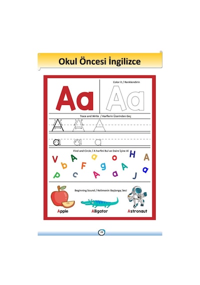 Okul Öncesi Süper Matematik – İngilizce Eğitim Seti