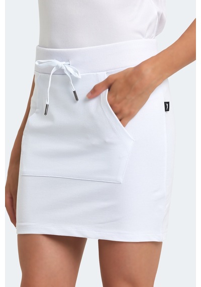 Slazenger Vıggo 2 Li Set Kadın Şort Beyaz - Haki