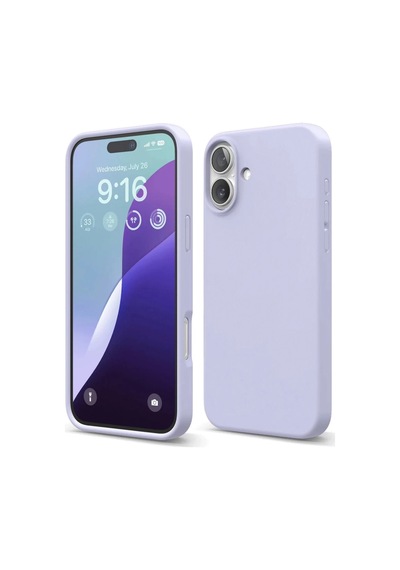 Apple İphone 16 Plus Uyumlu Kılıf Nano İçi Kadife Silikon - Lila