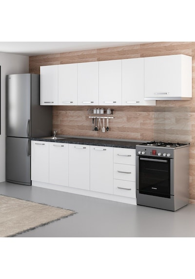 Minar 280 Cm Mutfak Dolabı Beyaz 280-b10