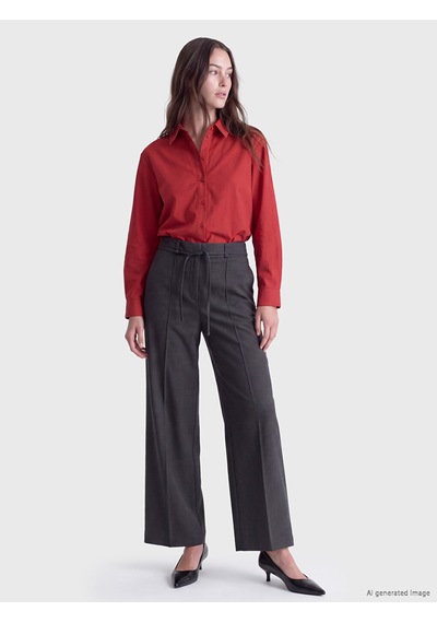 Lcw Modest Antrasit Loose Fit Kadın Pantolon