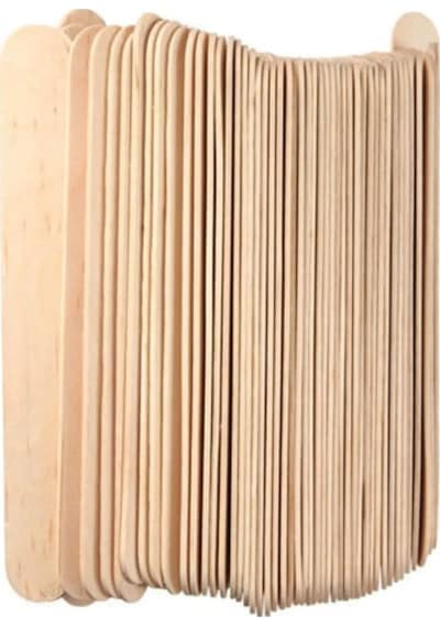Epoksi Karıştırma Çubuğu Ahşap Dil Basma Çubuğu Naturel 100 Lü 14 Cm Renksiz
