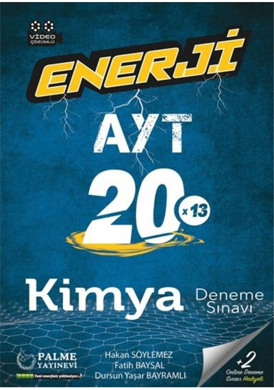 Palme Yayınları Ayt Enerji Serisi 20'Li Kimya Deneme Sınavı