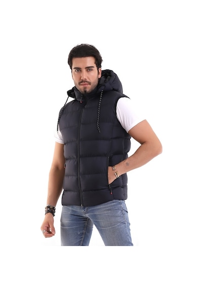 Euromoda Everest Erkek Spor Günlük Silikon Dolgu Çıkartılabilen Fermuarlı Lacivert