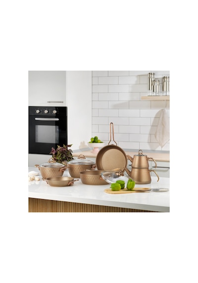 New Range Çeyiz Seti 11 Parça-bakır Metalik