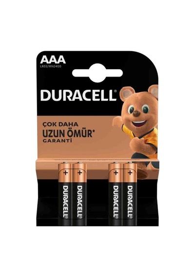 Duracell Lr03/mn2400 Alkalin Aaa İnce Kalem Pil 4'lü Paket Crchmgo