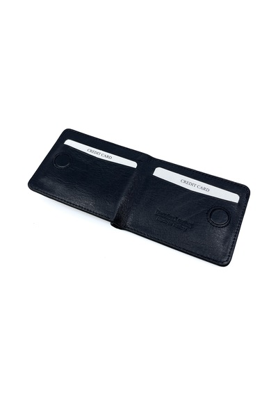 Bons Hakiki Deri Erkek Cüzdan - Minimalist Kartlık Ve Cüzdan - Siyah