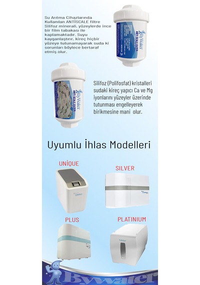 İhlas Aura Cebilon Su Arıtma Cihazları Için Antı Scale Kireç Önleyici Silifoz Filtre 1