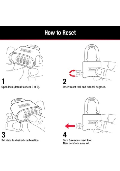 Master Lock 175lh Kendi Şifreli Kilidiniz Pirinç Kaplama 5,4 Cm A