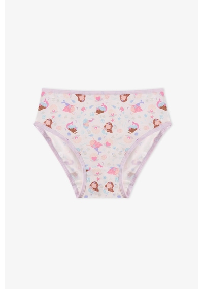 Penti Kız Çocuk Mermaids Unicorn Desenli 5li Slip Külot Çok Renkli