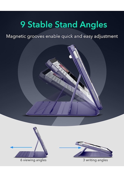 Apple Uyumlu iPad Pro 11 M5 M2-4.nesil M4-7. Nesil 2024 Shift Manyetik Kılıf Kapaklı Kılıf