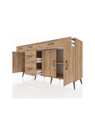 Kronos Konsol 2 Raflı 5 Çekmeceli 3 Kapaklı 176x59x99 Çam-çam Atlas Çam - Atlas Çam Kronos Konsol 2 Raflı 5 Çekmeceli 3 Kapaklı 176x59x99 Çam-çam Atlas Çam - Atlas Çam