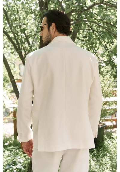 Bohemai Ayyubay Erkek Blazer Ceket - Ekru Ekru