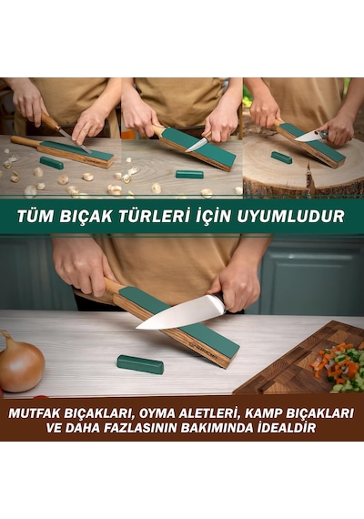 Beavercraft Ls6p1 Çift Yüzeyli Deri Bıçak Bileme Ve Parlatma Macunu Seti 2 Parça
