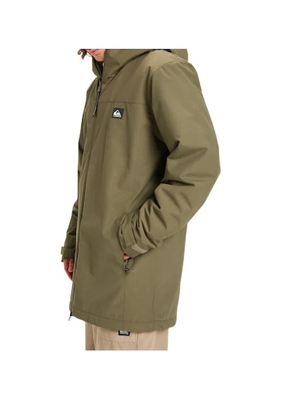 Quiksilver Quıksılver Overcast 3k Parka Erkek Iris Leaf - Solid Ceket Eqyjk04203-6490 Yeşil