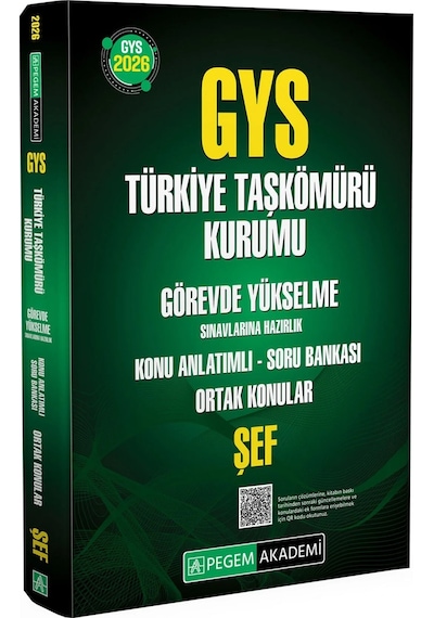 Pegem 2026 Gys Türkiye Taşkömürü Kurumu Şef Ortak Konular Konu Anlatımlı Soru Bankası Görevde Yükselme Pegem Akademi Yayınları