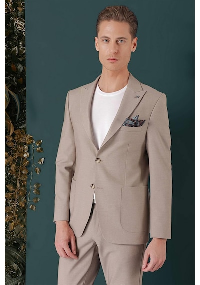 Efor C 659 Slim Fit Bej Spor Ceket Bej