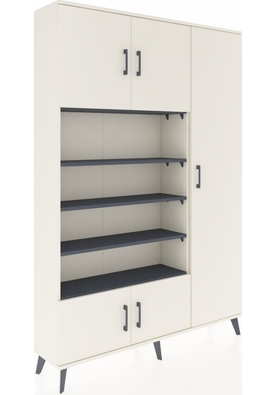 Arges Dolap 11 Raflı 5 Kapaklı 132x30x195 Aytaşı-aytaşı/antrasit Aytaşı Arges Dolap 11 Raflı 5 Kapaklı 132x30x195 Aytaşı-aytaşı/antrasit Aytaşı