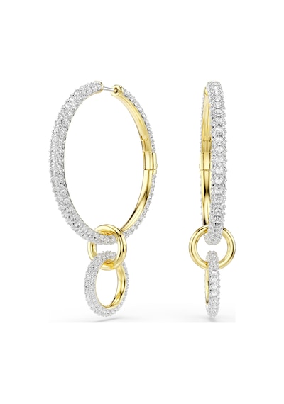 5738201 Swarovski Küpe Dextera:pe Hoop Whıte/gos Metalik