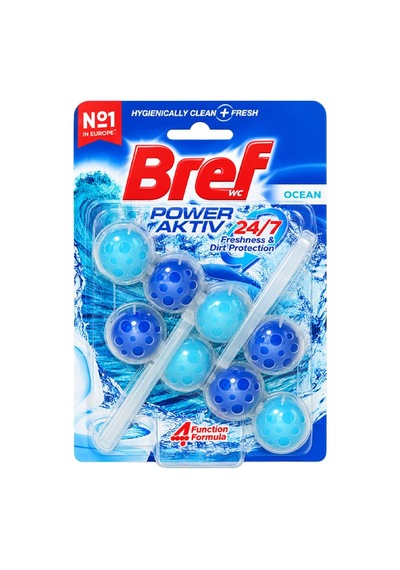 Bref Power Aktiv Klozet Blok Okyanus Kokulu 2'li Paket 24'li Paket