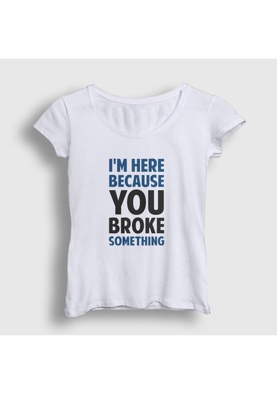 Noıssey Kadın Beyaz Broke Developer Yazılımcı T-shirt 331247tt