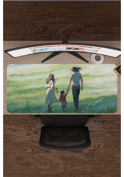 Suzume Anime V2 - 90x40 Xxl Gaming Kauçuk Kaymaz Taban Mouse Pad Fare Altlığı