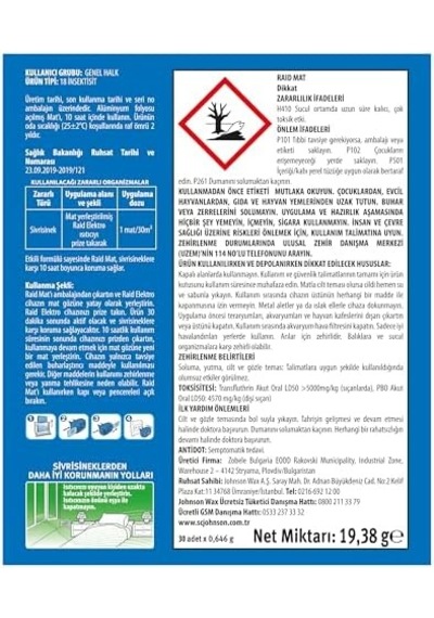Raid Elektromat 30 Tablet