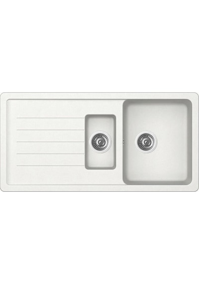 Ukınox Valente D-150l Beyaz Granit Evye S80g5 Beyaz