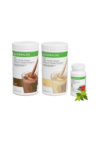 Herbalife Shake Karışımı 1 Vanilya 1 Çikolata Aloe Vera 1 Klasik Çay