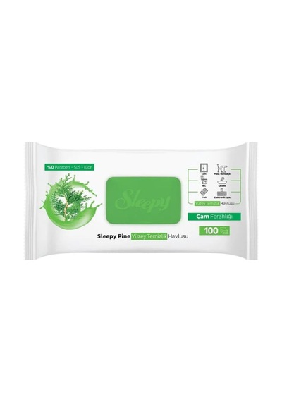 Sleepy Yüzey Temizleyici Mendil 100'lü Çam Ferahlığı 24'li Paket 24'lü Set