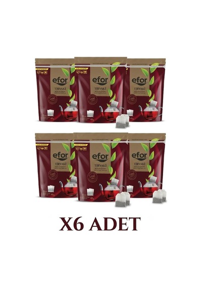 Efor Demlik Poşet Çay Tiryaki 40gr 25 Li X 6 Adet