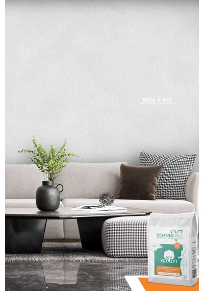 Isı Ve Ses Yalıtımlı Sürülen Duvar Kağıdı Kendinden Yapışkanlı W04-5KG 16.5m² Beyaz