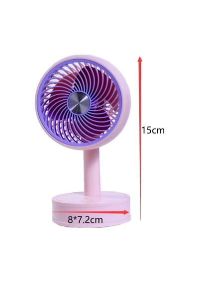 3 Kademeli Cep Boyu Sessiz Taşınabilir Mini Fan Usb Şarjlı Pervaneli Soğutucu Küçük El Vantilatörü Pembe - 706210063