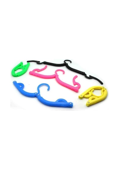 Dual Folding Hanger 2 Adet Birden Katlanabilir Askı Asorti Plastik Beyaz Diğer