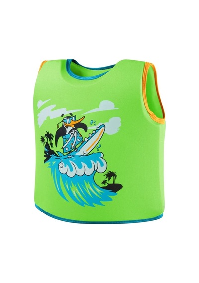Speedo Printed Float Batmaz Çocuk Can Yeleği Yeşil