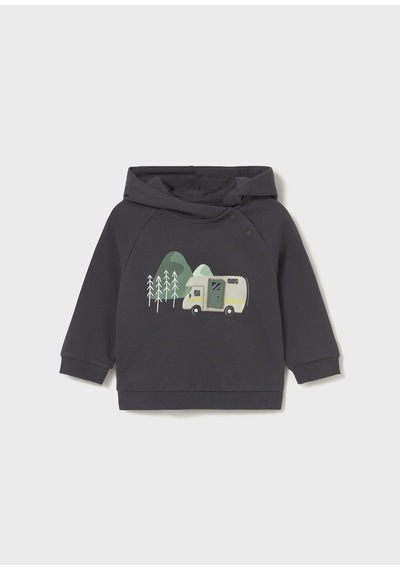 Mayoral Erkek Bebek Kapşonlu Sweatshirt Gri